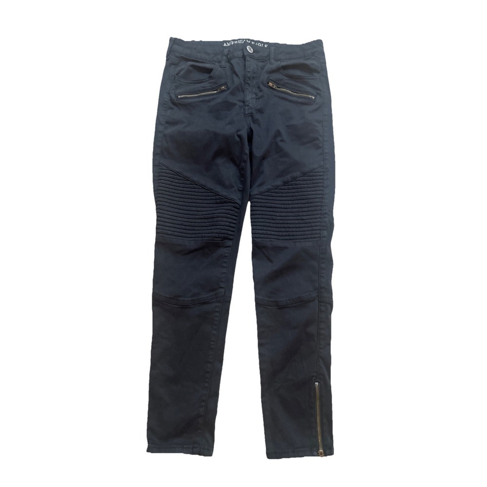 American Eagle Super Stretch X Denim Women's Sz 10 Hi Rise Jegging Black Jeans